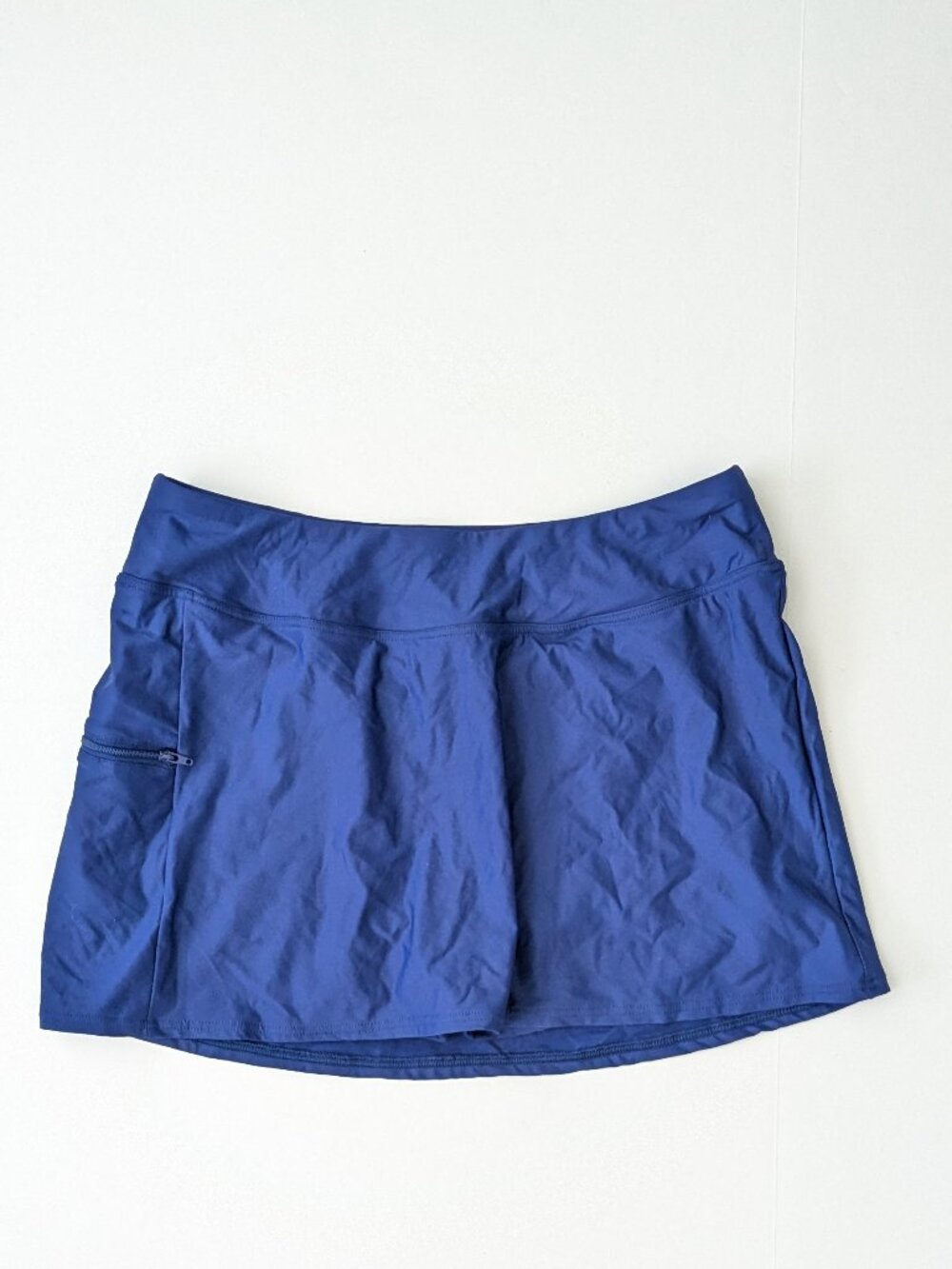 Sunsets Sporty Swim Skirt Indigo Blue Womens Large